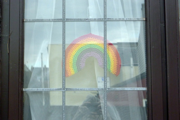 Rainbow in the window