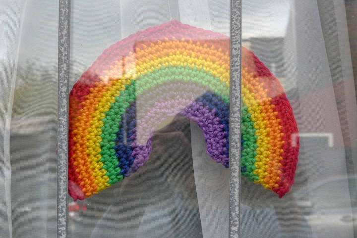 Rainbow through the window